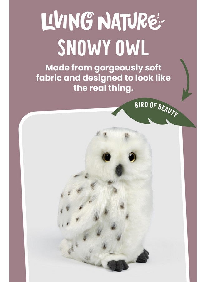 Keycraft Living Nature Snowy Owl Stuffed Animal | Fluffy Owl | Soft Toy Gift For Kids | 7 Inches - Image 2