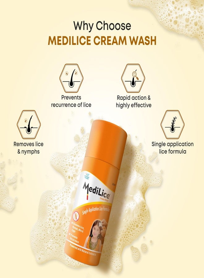 Medilice Cream Wash Single Application Head Lice Formula | Removes Nits, Eggs & Larvae | Prevents Recurrence | Trusted Indian Brand Since 1998 (Pack of 4) - Image 5