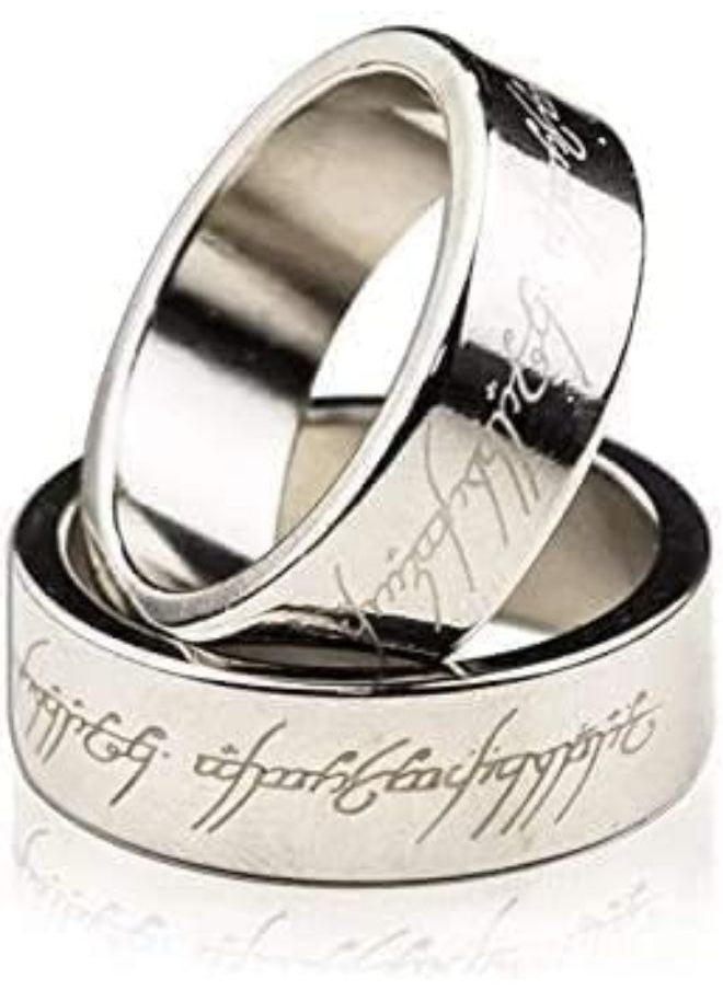 Generic - Magnetic Engraved PK Ring Magic Tricks for Magician Lettering Magnetic PK Ring Stage Magic Accessories Gimmick Props (18 mm) - Image 1