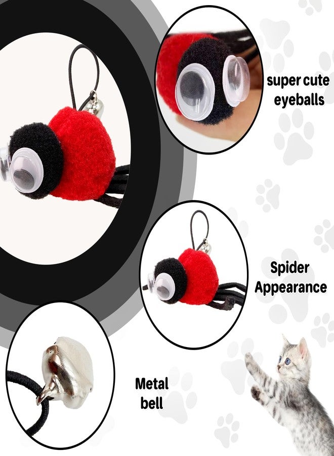 Walfront Cat Wand Toy with Replaceable Red Spider Head, Interactive Insect & Feather Teaser Wand for Indoor Cats and Kittens, Ideal for Self-Play or Handheld Bonding, Stimulates Hunting Instincts, Exercise - Image 5