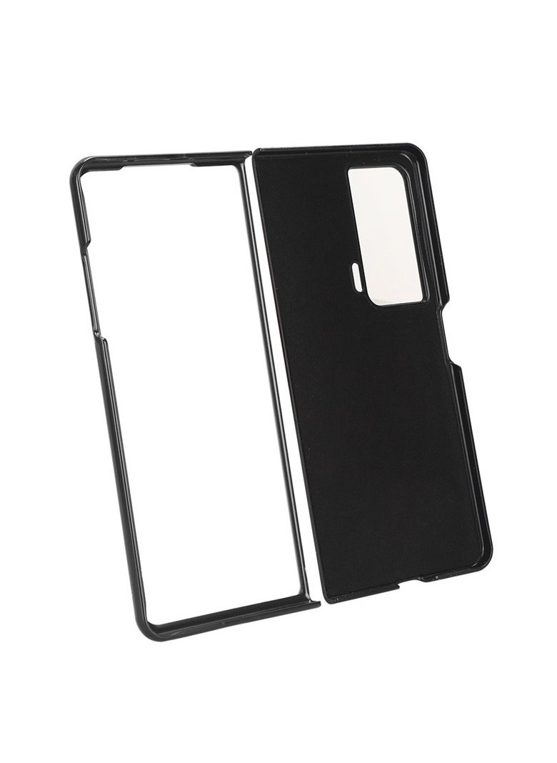 general Compatible with Honor Magic V3, Premium Leather Business Casual Protective Case with Credit Card Slot, Suitable for Honor Magic V3 Phone Case - Black - Image 2