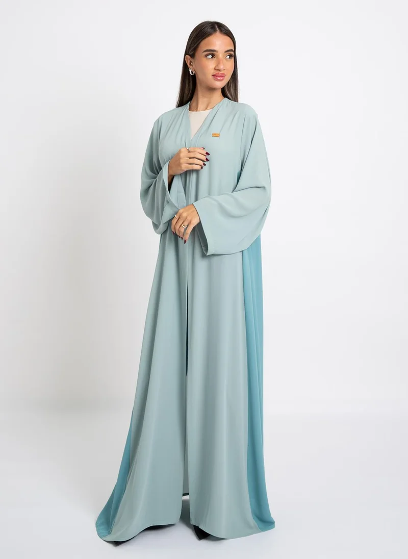 Kaafmeem Shades of Tiffany Princess Abaya