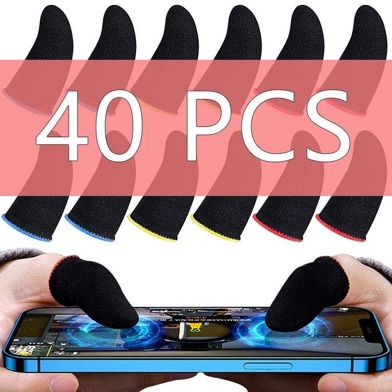20/40pcs Gaming Finger Cover - Anti-Sweat, Scratch-Resistant Touch Screen Gloves for PUBG & LOL - Image 2