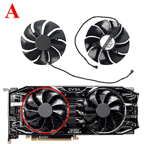 Coolerage 85mm DC 12V 0.55A 4Pin PLA09215S12H RTX2080Ti GPU Fans for EVGA RTX 2060 2070 2080 2080Ti RTX2080Ti Graphics Card Cooling Fans (Fan - A) - Image 3