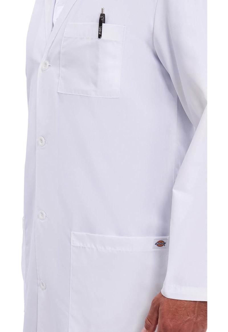Dickies EDS Professional Men & Women Scrubs Lab Coats 40" Plus Size 83403, 5XL, White - Image 2
