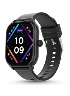 Neo Smart Watch for Men and Women , 1.99" True HD Display, Bluetooth Calling, SpO2 & Heart Rate Monitoring, Rotating Crown, Multiple Sports Modes, Sleep Monitoring, DIY Watch Faces, Jet Black