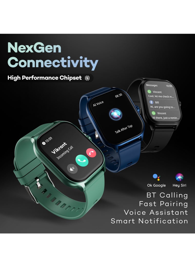 Pebble Neo Smart Watch for Men and Women , 1.99" True HD Display, Bluetooth Calling, SpO2 & Heart Rate Monitoring, Rotating Crown, Multiple Sports Modes, Sleep Monitoring, DIY Watch Faces, Jet Black  - Image 5