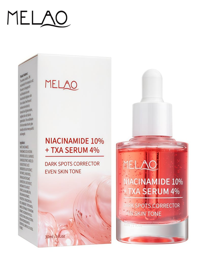 ميلاو سيروم مُصحّح للبقع الداكنة، يحتوي على ١٠٪ نياسيناميد و٤٪ حمض الترانيكساميك، ٣٠ مل - يُعالج البقع الداكنة ويُفتّح لون البشرة بفعالية - Image 1