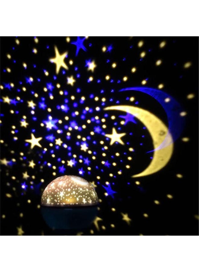 NIBEMINENT USB Rotating Projector Starry Night Lamp Black/White/Blue 15x13cm - Image 5