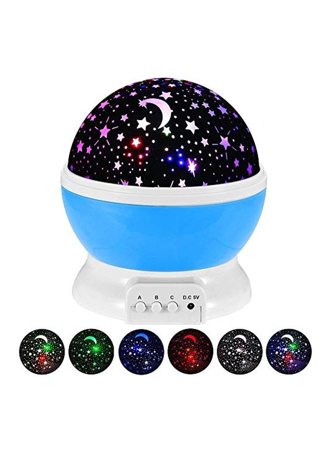 NIBEMINENT USB Rotating Projector Starry Night Lamp Black/White/Blue 15x13cm - Image 4