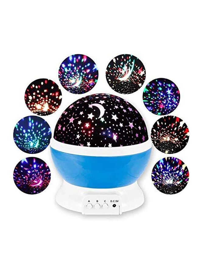 NIBEMINENT USB Rotating Projector Starry Night Lamp Black/White/Blue 15x13cm - Image 3