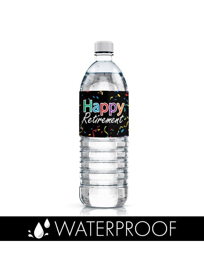 DISTINCTIVS Retirement Party Water Bottle Labels | 24 Stickers - Image 5