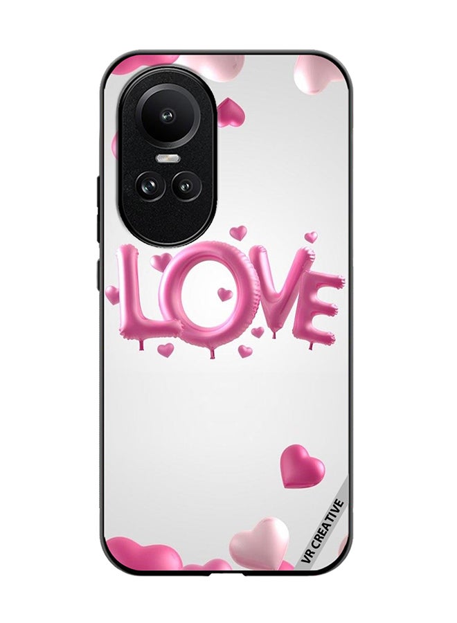 VR CREATIVE Protective Case Cover For Oppo Reno 10 Love And Heart Balloons Design Multicolour - Image 1