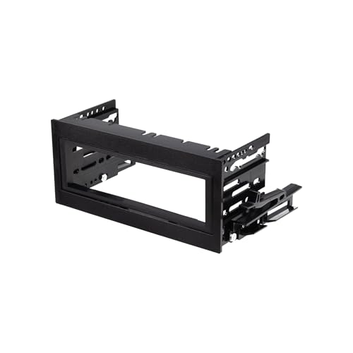 Scosche GM1483B Compatible with 1995-02 GM Full Size Truck ISO / DIN Dash Kit Black - Image 2