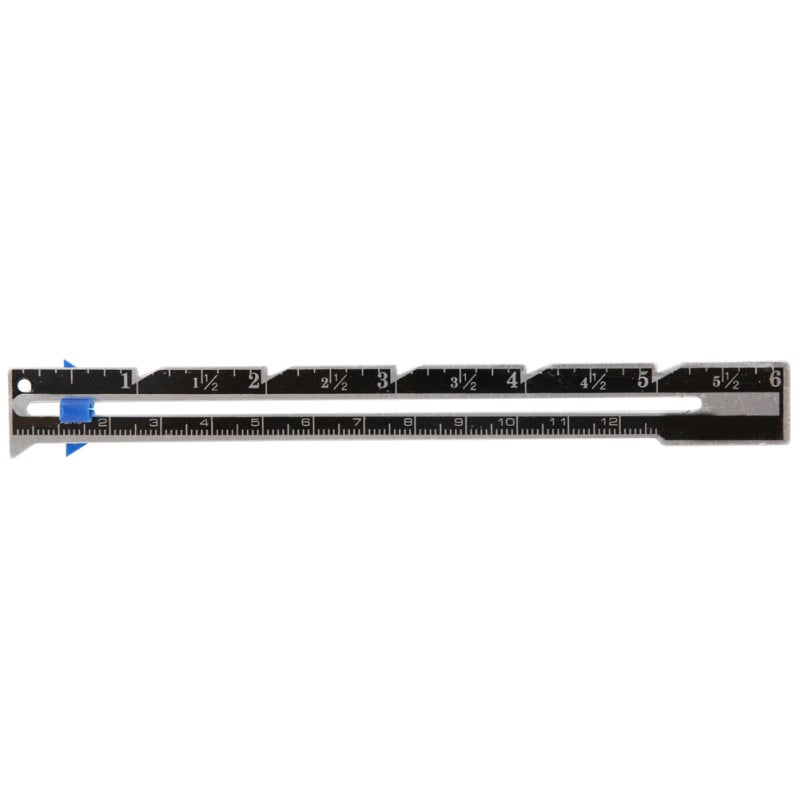 Sewing Ruler 1 Inch Notch Spacing - Rustproof Stainless Steel Quilting Gauge for DIY Sewing Craft, Tailoring, Quilting - Image 1