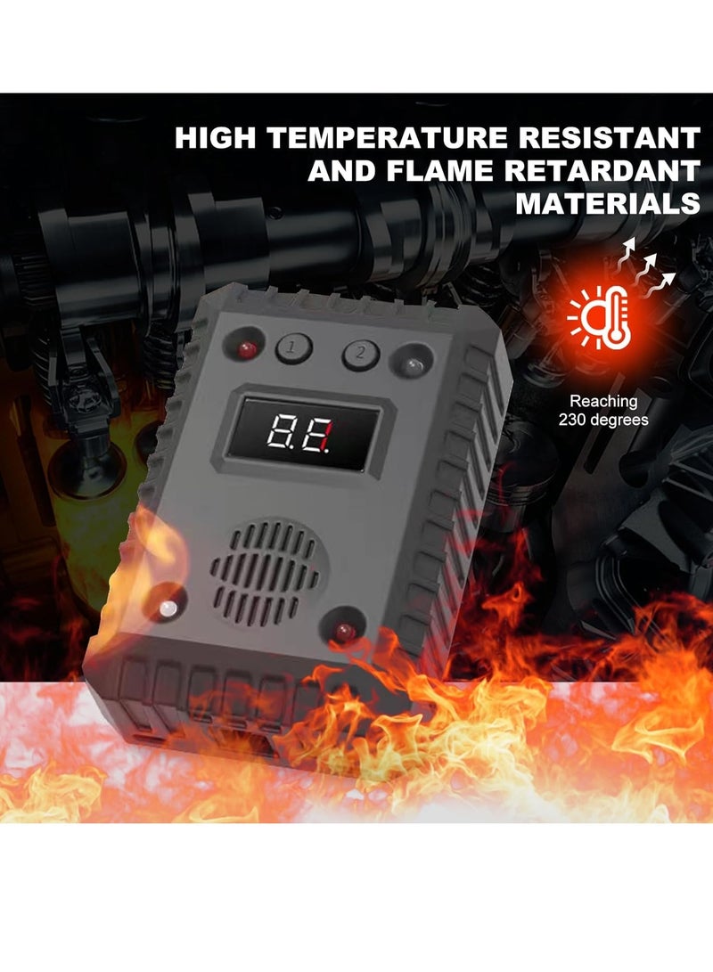 Excefore 2 in 1 Rodent Repeller,Under Hood Professional Mouse Repeller and Indoor Ultrasonic Rat Repellent Mice Deterrent with Strobing Light,12 24V Vehicle Auto Truck RV or Battery Model for Outdoor Indoor - Image 5