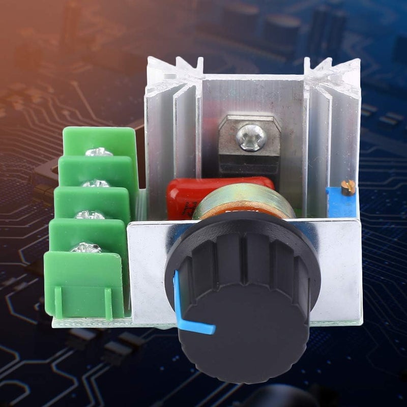 AC Motor Speed Control Module PWM Adjustable Dimmer Voltage Regulator 2000W Industrial Electrical - Image 3