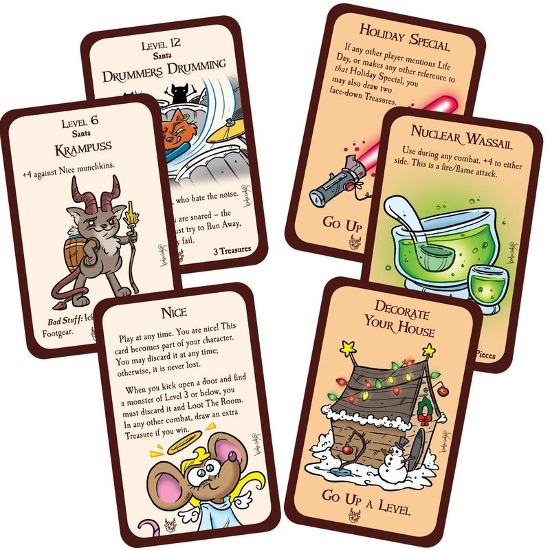 Steve Jackson Games Munchkin Tails of The Season Card Game (Mini-Expansion) | 15 Cards | Adult, Kids, & Family | Fantasy Adventure Roleplaying Game | Ages 10+ | 3-6 Players | Avg Play Time 120 Min - Image 2
