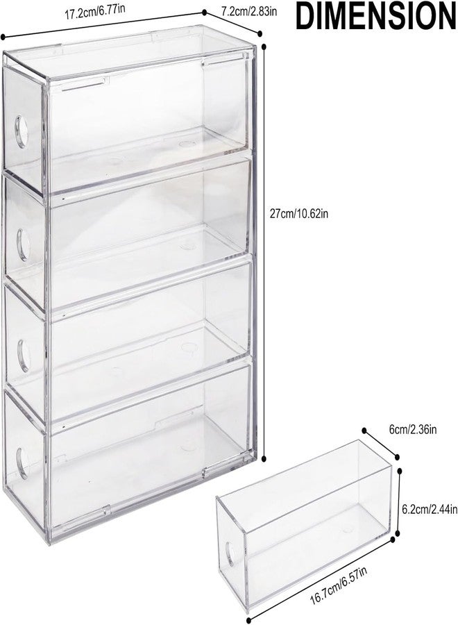 NOKI Acrylic Coffee Pod Holder - Clear K Cup Organizer with 4 Drawers, Coffee Pod Organizer for Espresso, Vertuo, and K Pods, Coffee Capsule Holder for Coffee Bar Station Counter - Image 3