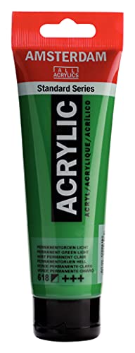Amsterdam Standard Series Acrylic Tube 120ml Permanent Green Light 618 (17096182) - Image 3