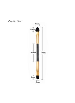 PhantomSky 10Pcs Disposable Cosmetic Makeup Applicator Eyeshadow Dual Sided Brush Doubleend Brushes Set(Latex Sponge + Horsehair)  - Image 4