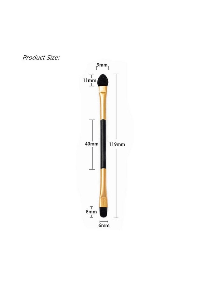 PhantomSky 10Pcs Disposable Cosmetic Makeup Applicator Eyeshadow Dual Sided Brush Doubleend Brushes Set(Latex Sponge + Horsehair) - Image 4