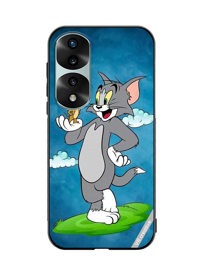 VR CREATIVE Protective Case Cover For Honor 70 Pro plus Tom And Jerry Design Multicolour - Image 1
