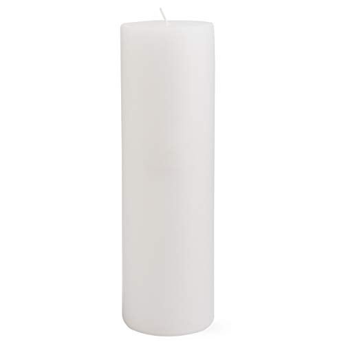 TAG Chapel 3X10 White Pillar Paraffin Wax Candle Unscented Drip-Free Long Burning 145 Hours for Home Decor Wedding Parties Dining Dinner Kitchen Table Tabletop Living Room End Table Decor Decoration - Image 2