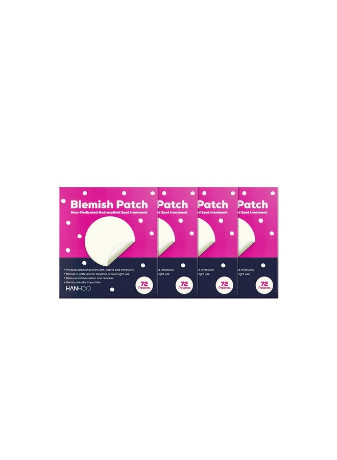 Hanhoo Blemish Patch, 288 Count, Hydrocolloid Pimple Patches, Shrinks Pimples, Protects from Finger-picking and Dirt, Absorbs Fluid, Acne Spot Patches, Invisible Pimple Patches, Korean Skincare