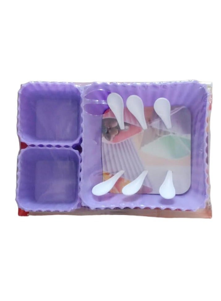 A set of 13piece plastic bowls random color