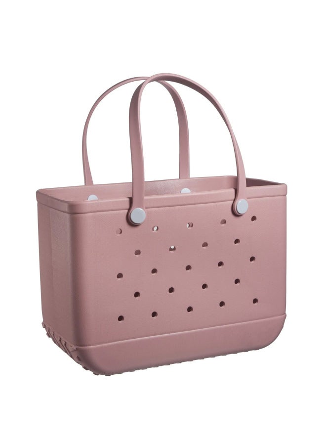 Generic Eva Hole Bag Handbag Beach Bag Storage Bag Soft Waterproof Wear-resistant Swimming Beach Bag Outdoor 1100g-Color:Light Purple  - Image 1