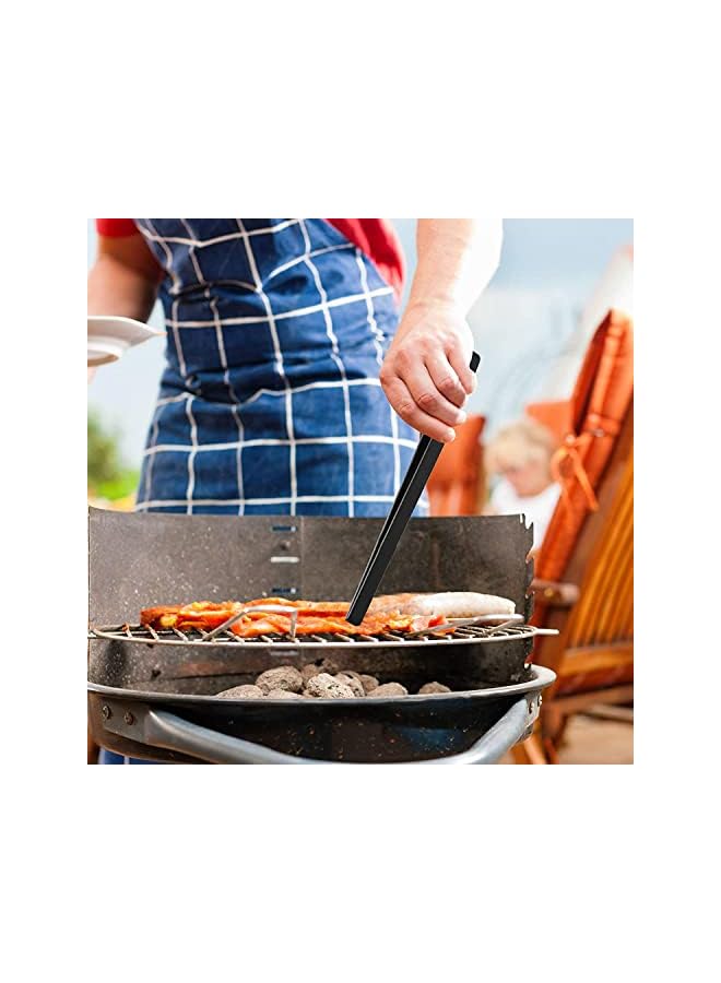 PROMASS Tongs Clip 11.8" Silicone Tongs,Anti-Hot Hand,Non-Stick Silicone Food Tongs Kitchen Tong Heat Resistant Bbq Tong For Tortillas And Toasters（Blue） - Image 2