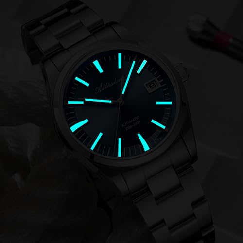 ADDIESDIVE Mens Luxury Automatic Watch NH35A Mechanical Movement 100 Meter Water Resistant Dark Blue Dial Fashion Watch - Image 4