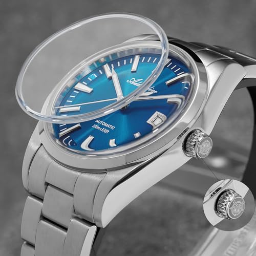 ADDIESDIVE Mens Luxury Automatic Watch NH35A Mechanical Movement 100 Meter Water Resistant Dark Blue Dial Fashion Watch - Image 5