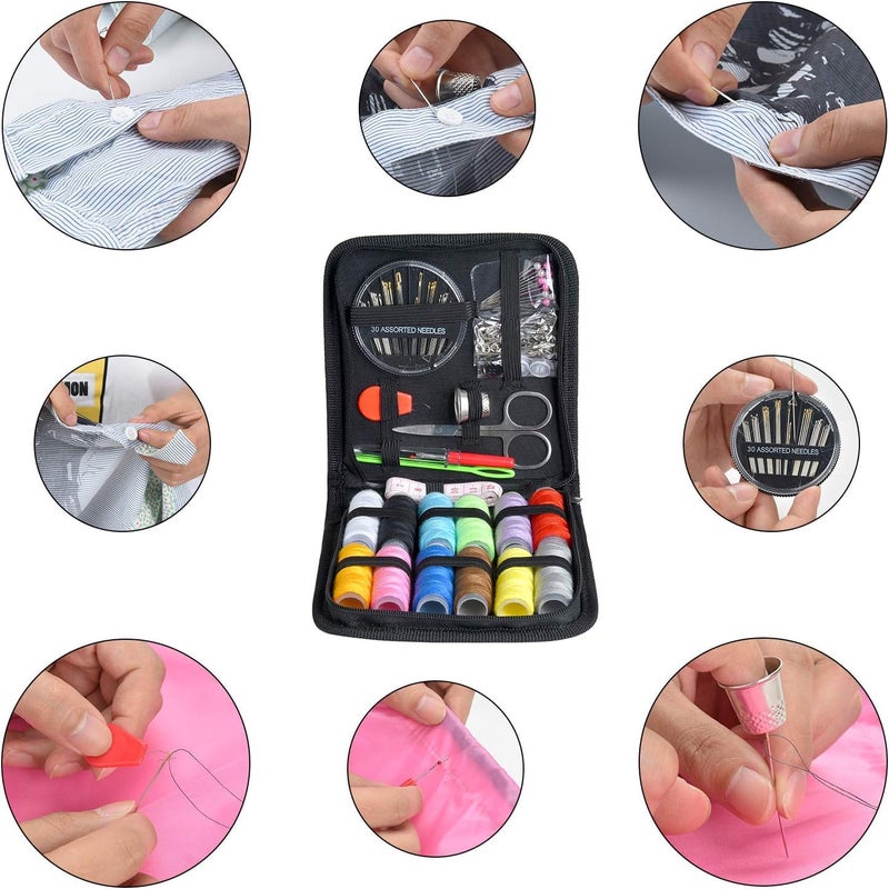 Gemsy Premium Sewing Kit Box Small Size Tailoring Tools Combo with AccessoriesScissorsThread Needlesinch Tape Sui Dhaga Portable Stitching Items Box for Home Multipurpose Travel DIY - Image 5