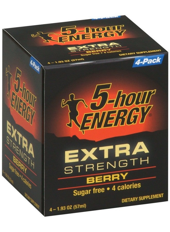 5-hour ENERGY مكمل غذائي 5 ساعات طاقة قوة إضافية، توت، 4 عد - Image 1