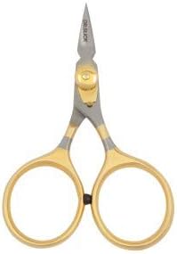 Dr. Slick Arrow Razor Scissor, 3-3/4", Gold Loops, Adjustable Tension, Straight