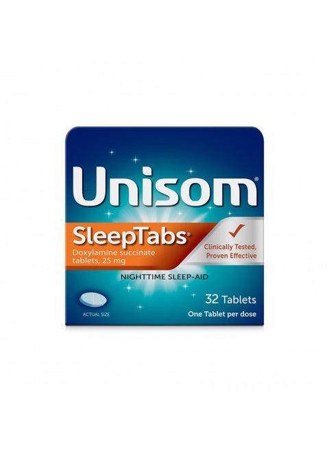 Unisom SleepTabs, Nighttime Sleep-aid, Doxylamine Succinate, 32 Tablets