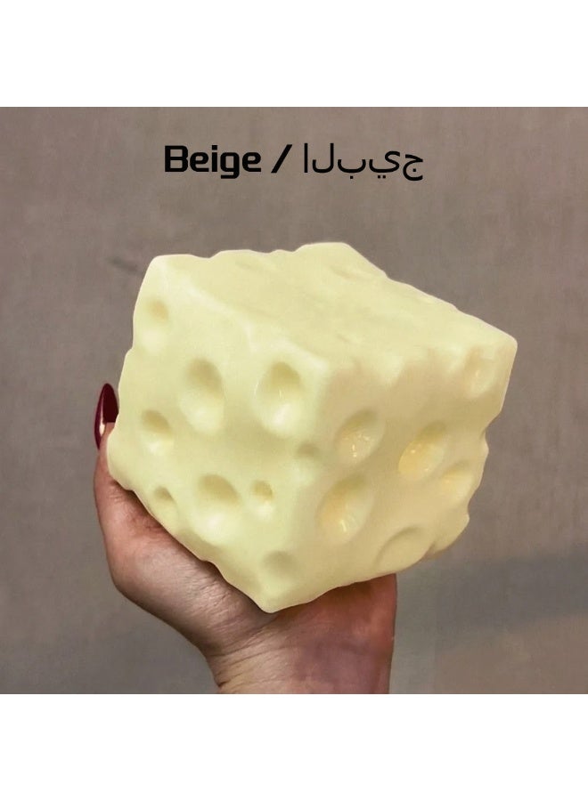 cheese squishy big 4.33inch/11cm, squishy, squishy cheap, Jumbo Cheese Cube Stress Toys, 1 Piece, Big Cheese Shapeable Squeeze Toys, Moldable Slow Rebound Fidget Toy, Sensory Anti-Stress Gift, Anxiety Relief Toy, Fidget Toy, Hand Stress Relief, Squeeze Toy, Stress Relief Toys, Anxiety and Relaxation, Party Gift, Birthdays, Squishy Toys, Squishies, taba squishy, stress toy, stress relief ball, stress ball, cheese squishy, cheese squishy big, squishy slow rising, dumpling squishy, dumpling squishy glitter - Image 5