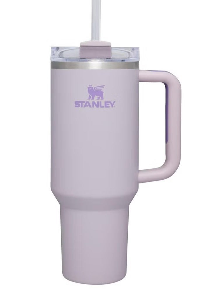 Stanley Quencher H2.0 FlowState Stainless Steel Vacuum Insulated Tumbler with Lid and Straw for Water, Iced Tea or Coffee, Smoothie and More, Orchid , 40 oz - Image 1
