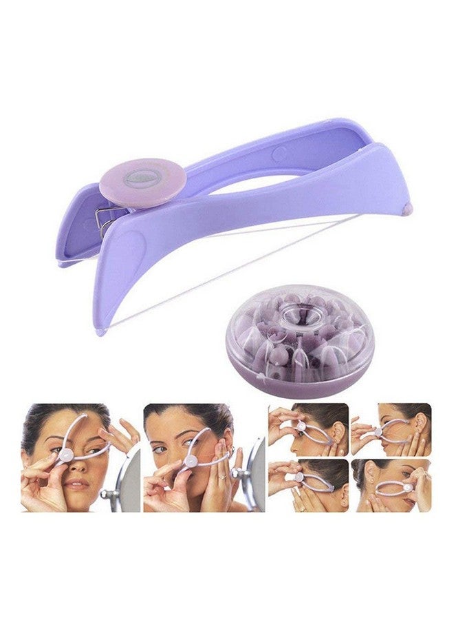 MACLOOM Silique Eyebrow Face and Body Hair Threading and Removal System Tweezers Kit (Purple Color) - Image 4