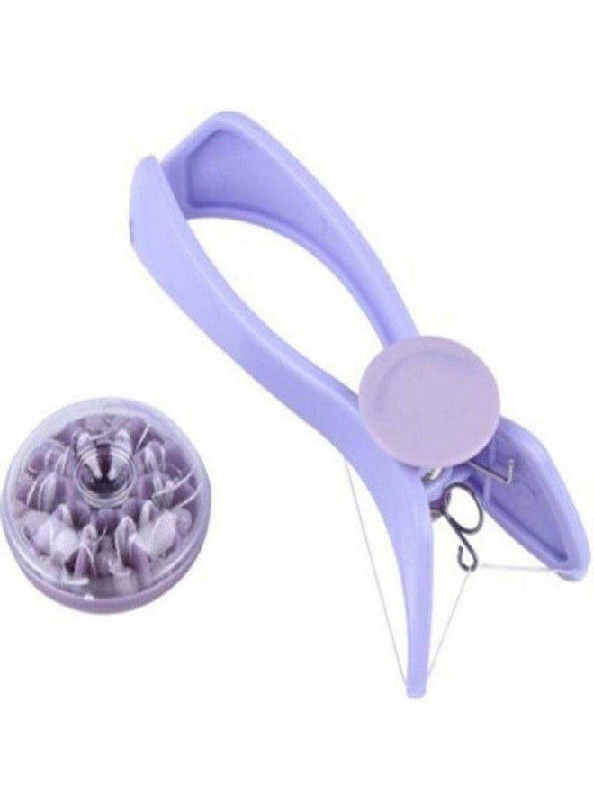 MACLOOM Silique Eyebrow Face and Body Hair Threading and Removal System Tweezers Kit (Purple Color) - Image 5