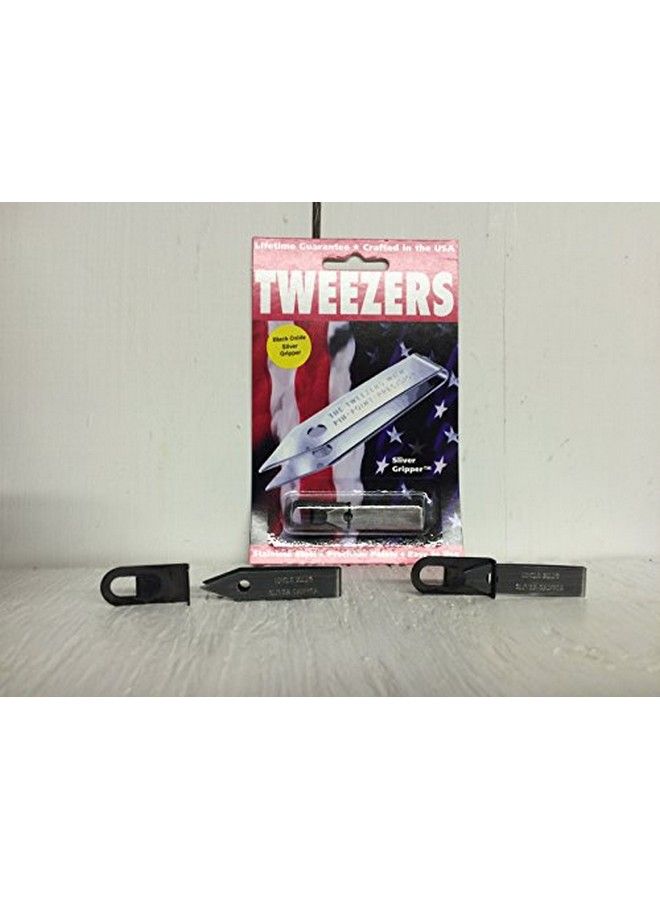 Sliver Gripper Black Oxide Uncle Bill'S Key Chain Tweezers - Image 2