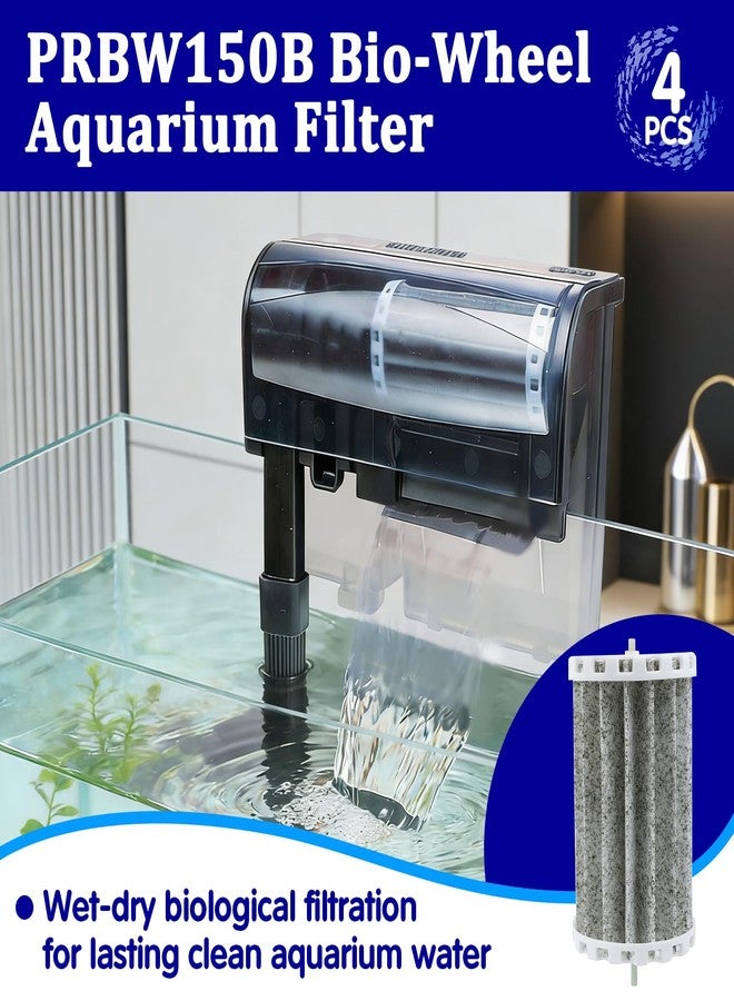 Kamrexi 4PCS PRBW150B Bio-Wheel Aquarium Filter Compatible with Marine-Land Penguin 150B, Aquarium Filter Replacement for Hanging Filter for Assembly Bio-Wheel 150 Fish Tank - Image 2