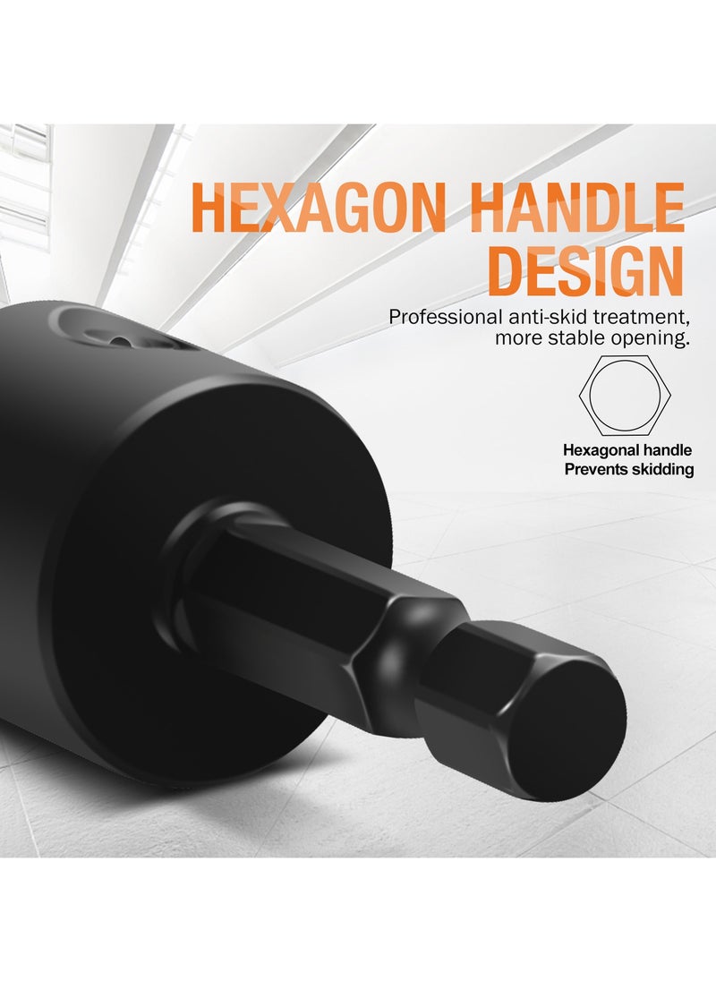 KSEIBI - Hole Saw Adapter, Hex Shank, HSS, Arbor Quick Release Shank, Cut Large Circular Holes, Drilling Large Holes, Ideal for Use On Materials Including Wood, Chipboard, Plywood/Compatibility with Drills. - Image 1
