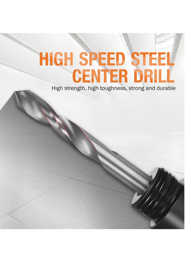 KSEIBI - Hole Saw Adapter, Hex Shank, HSS, Arbor Quick Release Shank, Cut Large Circular Holes, Drilling Large Holes, Ideal for Use On Materials Including Wood, Chipboard, Plywood/Compatibility with Drills. - Image 1