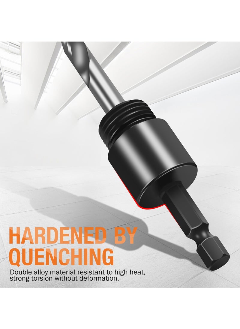 KSEIBI - Hole Saw Adapter, Hex Shank, HSS, Arbor Quick Release Shank, Cut Large Circular Holes, Drilling Large Holes, Ideal for Use On Materials Including Wood, Chipboard, Plywood/Compatibility with Drills. - Image 1