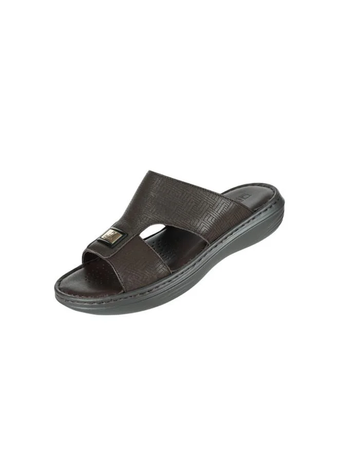 barjeel uno 008-3608 Barjeel Uno Mens Arabic Sandals 21410-61 Coffee