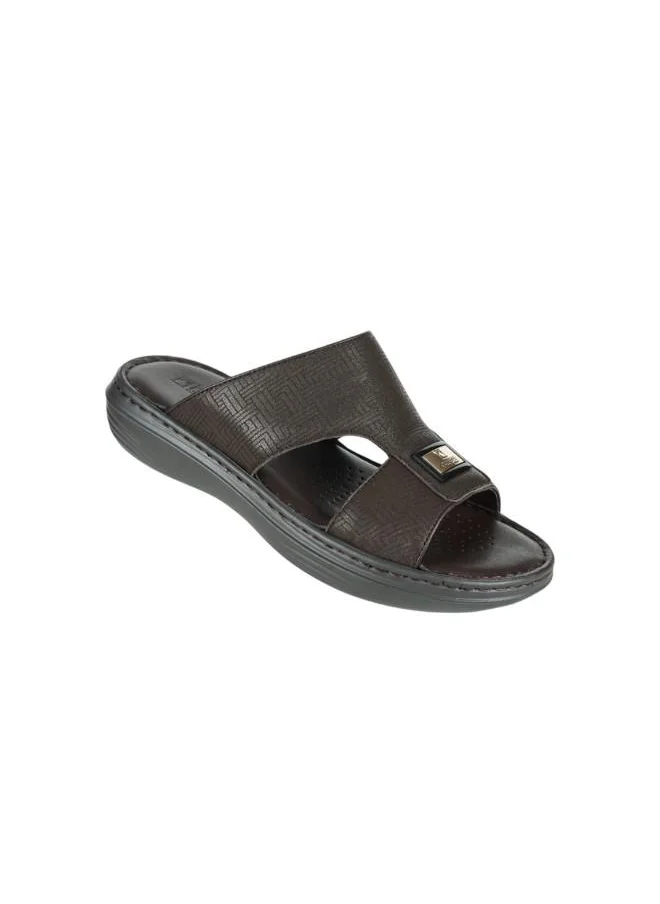 barjeel uno 008-3608 Barjeel Uno Mens Arabic Sandals 21410-61 Coffee