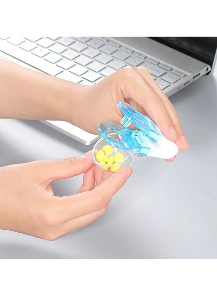 Opener of drug pills, tool for opening and storing pills, tool for unpacking medicine tablets, tool for unwrapping a medication pill, pill unpacking and organizing, tool for deblistering drug pills - Image 3